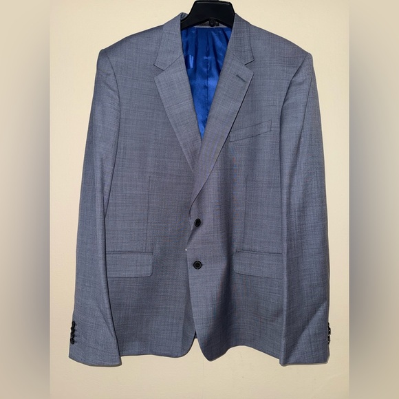 Paul Smith Tailored Fit Blue Mélange Wool Suit Two pieces